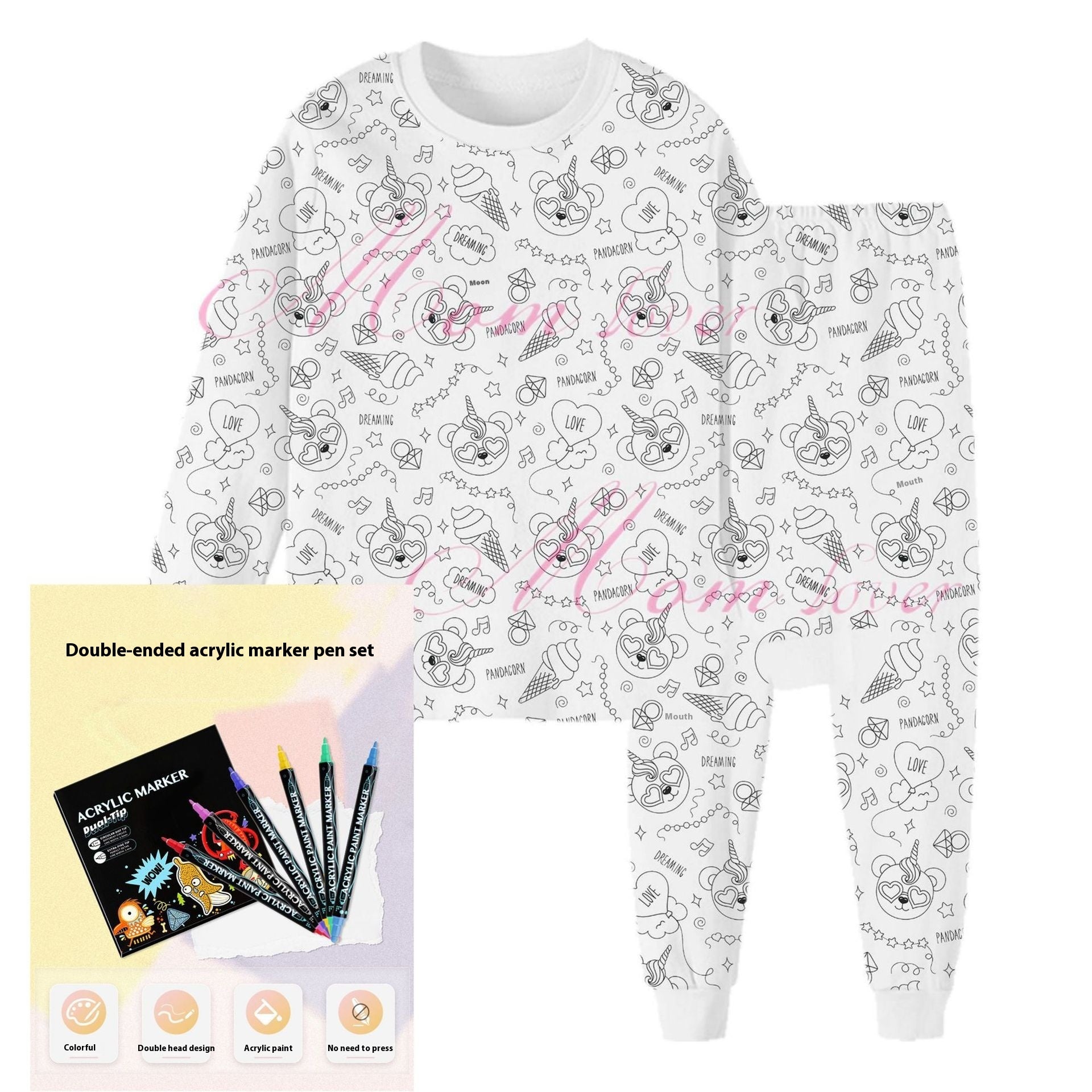 Children's DIY Hand-painted  Suit