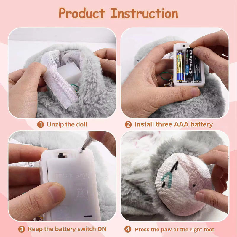 Breathing Rabbit Plush Toy