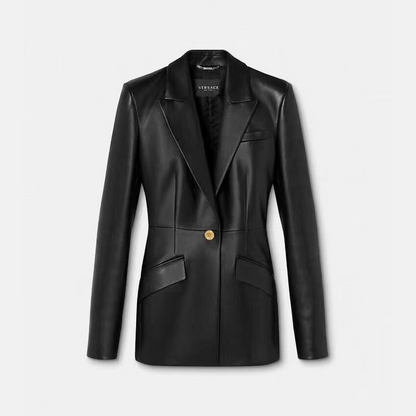 LEATHER  BLAZER JACKET FOR WOMEN'S